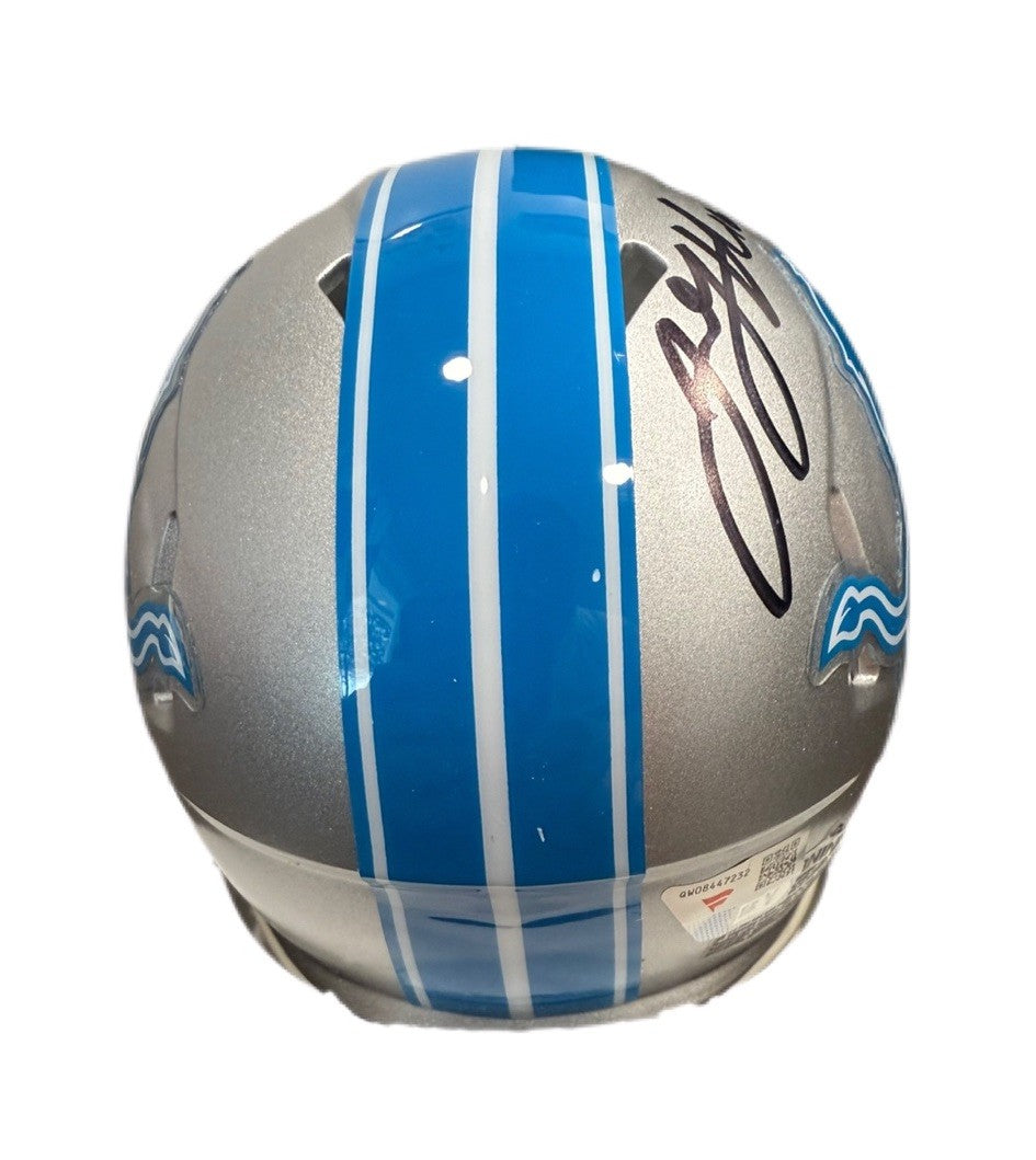 Autographed Jared Goff Detroit Lions 2024 Riddell Speed Mini Helmet