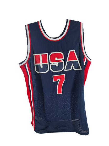 Larry Bird Signed Autographed USA Custom Jersey BAS COA