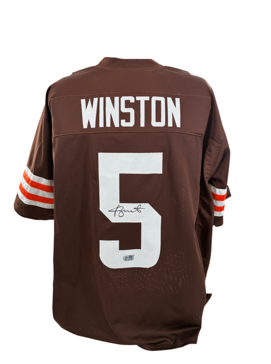 Jameis Winston Signed Autographed Browns Custom Jersey SWAU COA