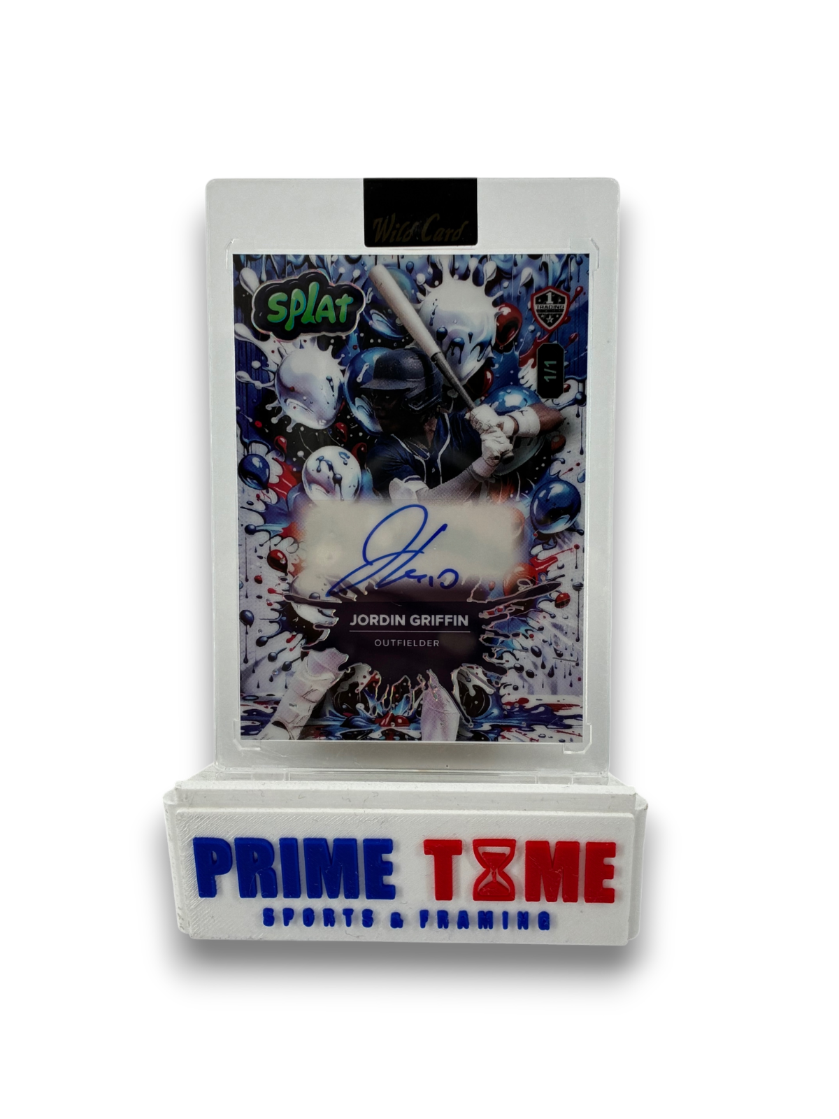 Jordin Griffin Auto Splat 1/1 Card LSU Wild Card