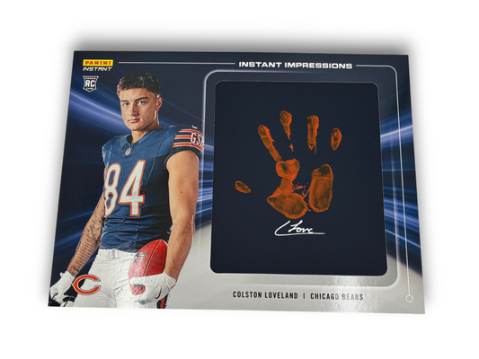 Colston Loveland Panini Instant Impressions 18x24 RC Handprint Auto 9x10
