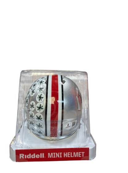 Jeremiah Smith Autographed Mini Helmet OSU Beckett COA