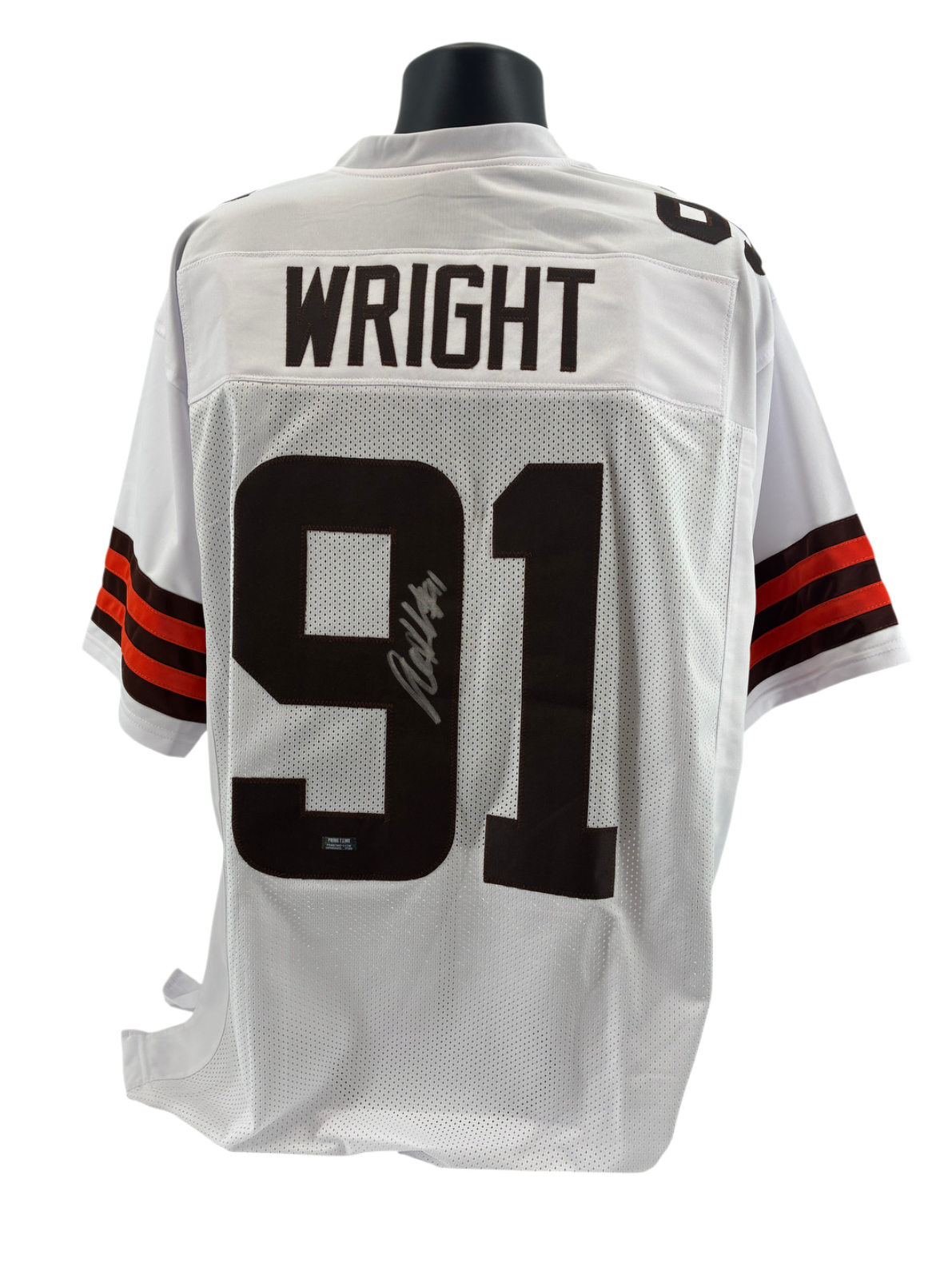 Alex Wright Signed Autographed Browns Custom Jersey Prime Time Witness