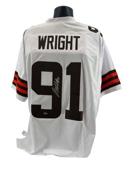 Alex Wright Signed Autographed Browns Custom Jersey Prime Time Witness