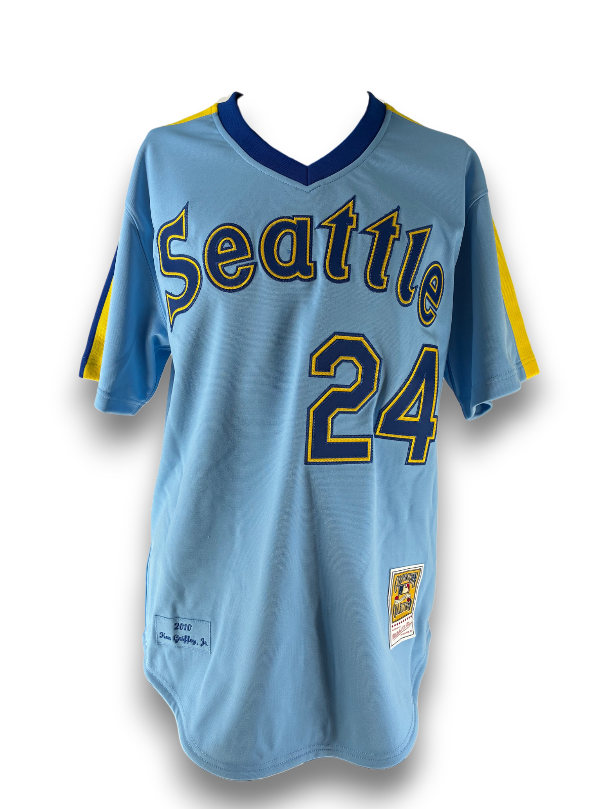 Ken Griffey Jr Signed Autographed Mariners M&N Cooperstown Jersey Radtke COA