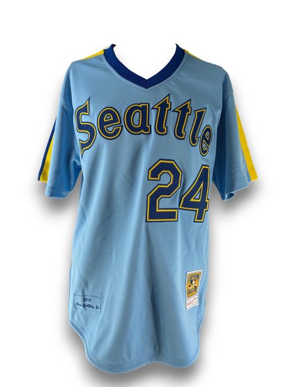 Ken Griffey Jr Signed Autographed Mariners M&N Cooperstown Jersey Radtke COA