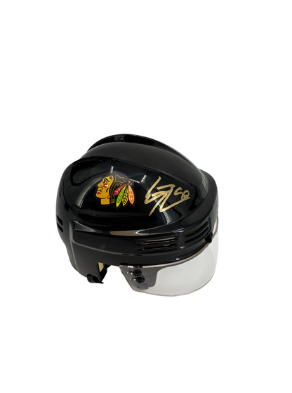 Connor Bedard Signed Autographed Blackhawks Mini Helmet Fanatics Authentic