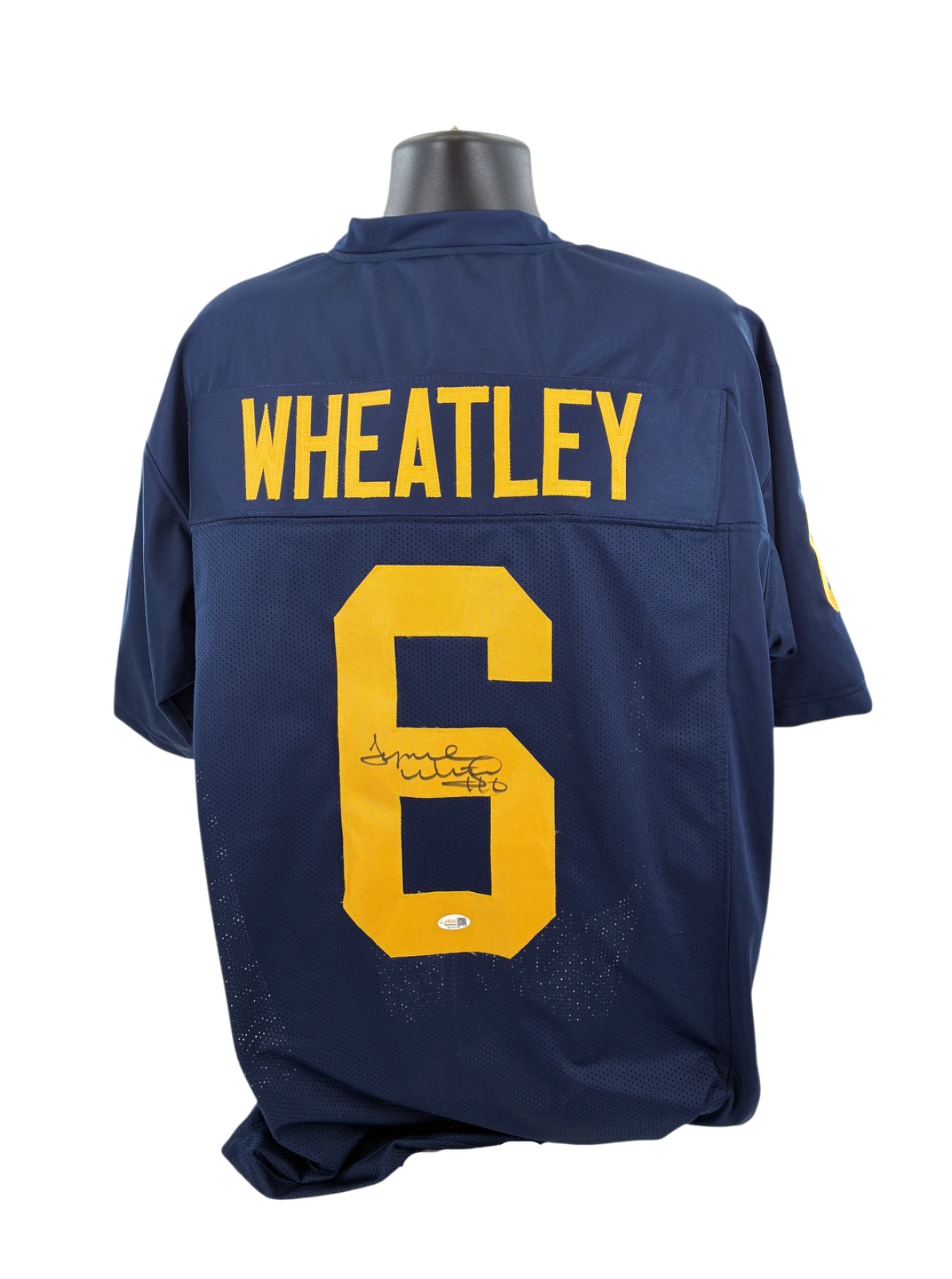 Tyrone Wheatley Signed Autographed Wolverines Custom Jersey JSA COA