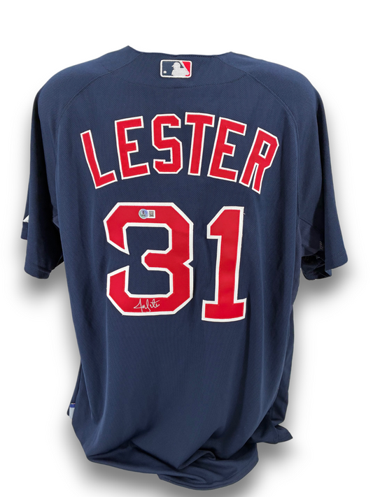 Jon Lester Signed Autographed Authentic Red Sox Jersey BAS COA