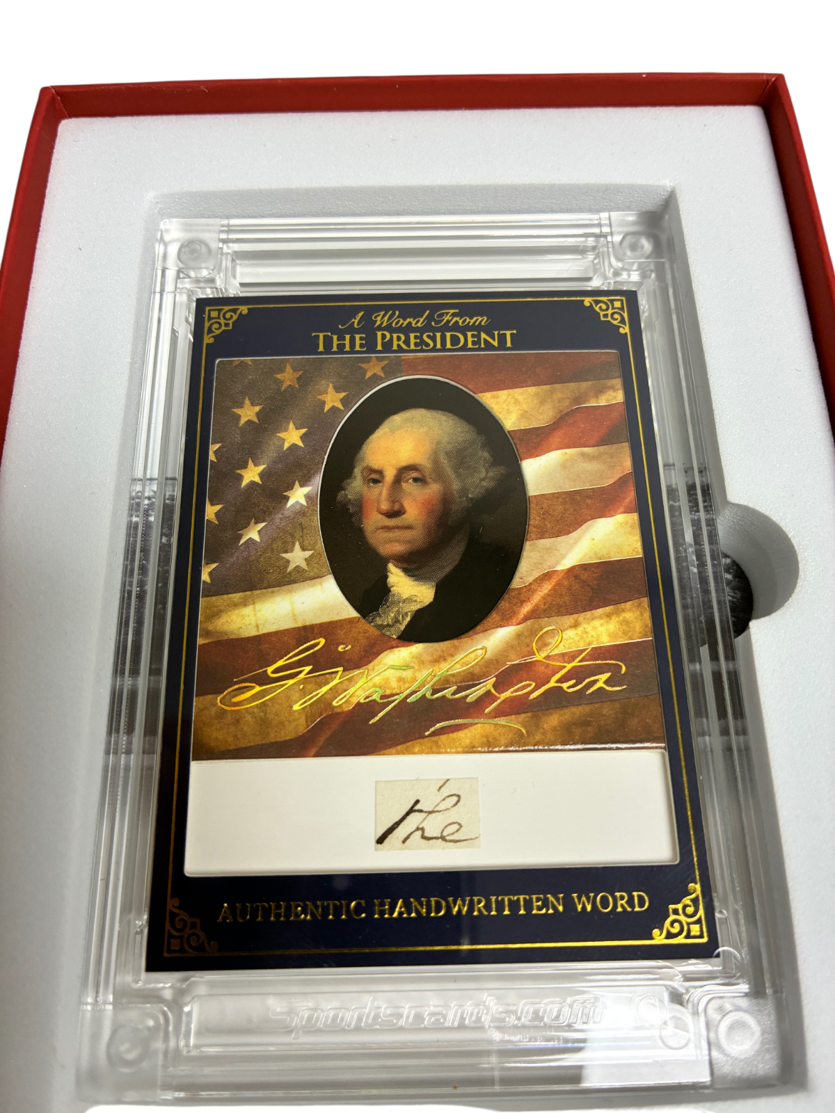 George Washington POTUS A Word From the President Handwritten