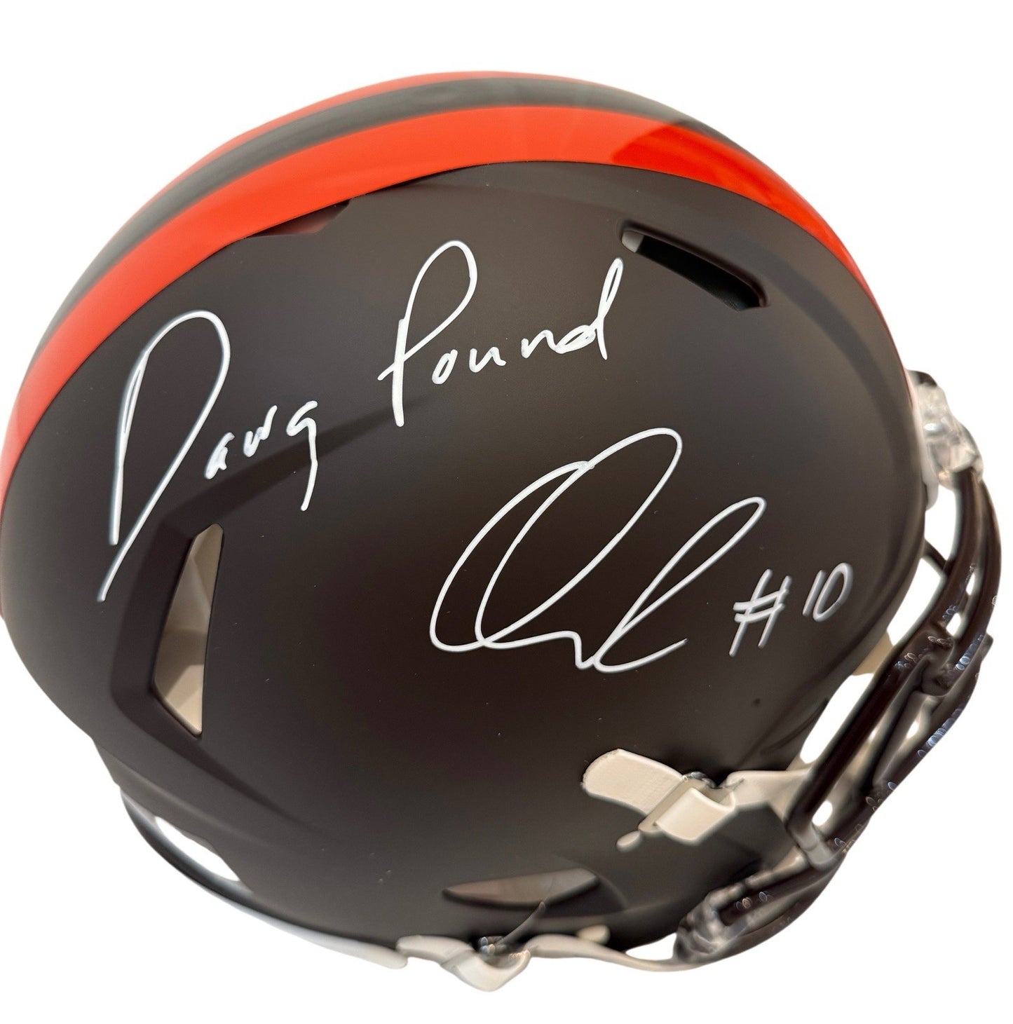 Quinshon Judkins Signed Autographed Browns Authentic Speed Helmet Swau COA