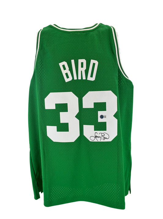 Larry Bird Signed Autographed Celtics Hardwood Classics Authentic Jersey BAS COA