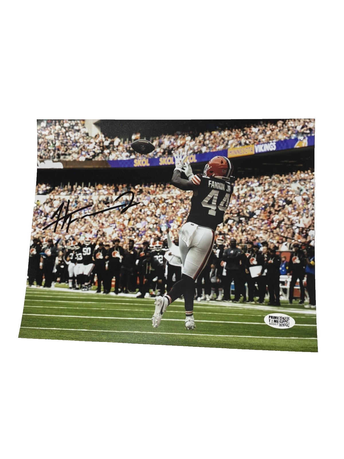 Harold Fannin Jr. Signed Autographed Browns 8x10 Custom Photo Prime Time Witness