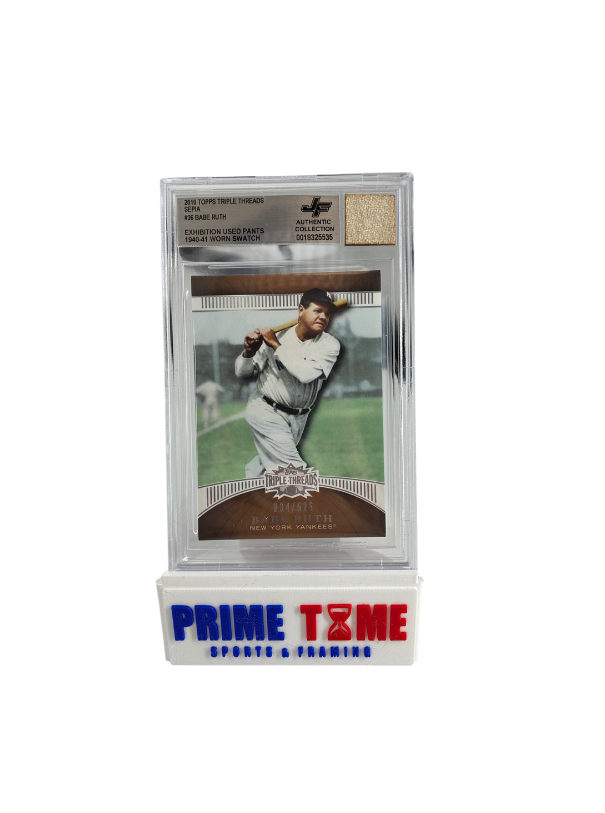 Babe Ruth Yankees 1940-41 Worn Pants Jersey Fusion Beckett Graded
