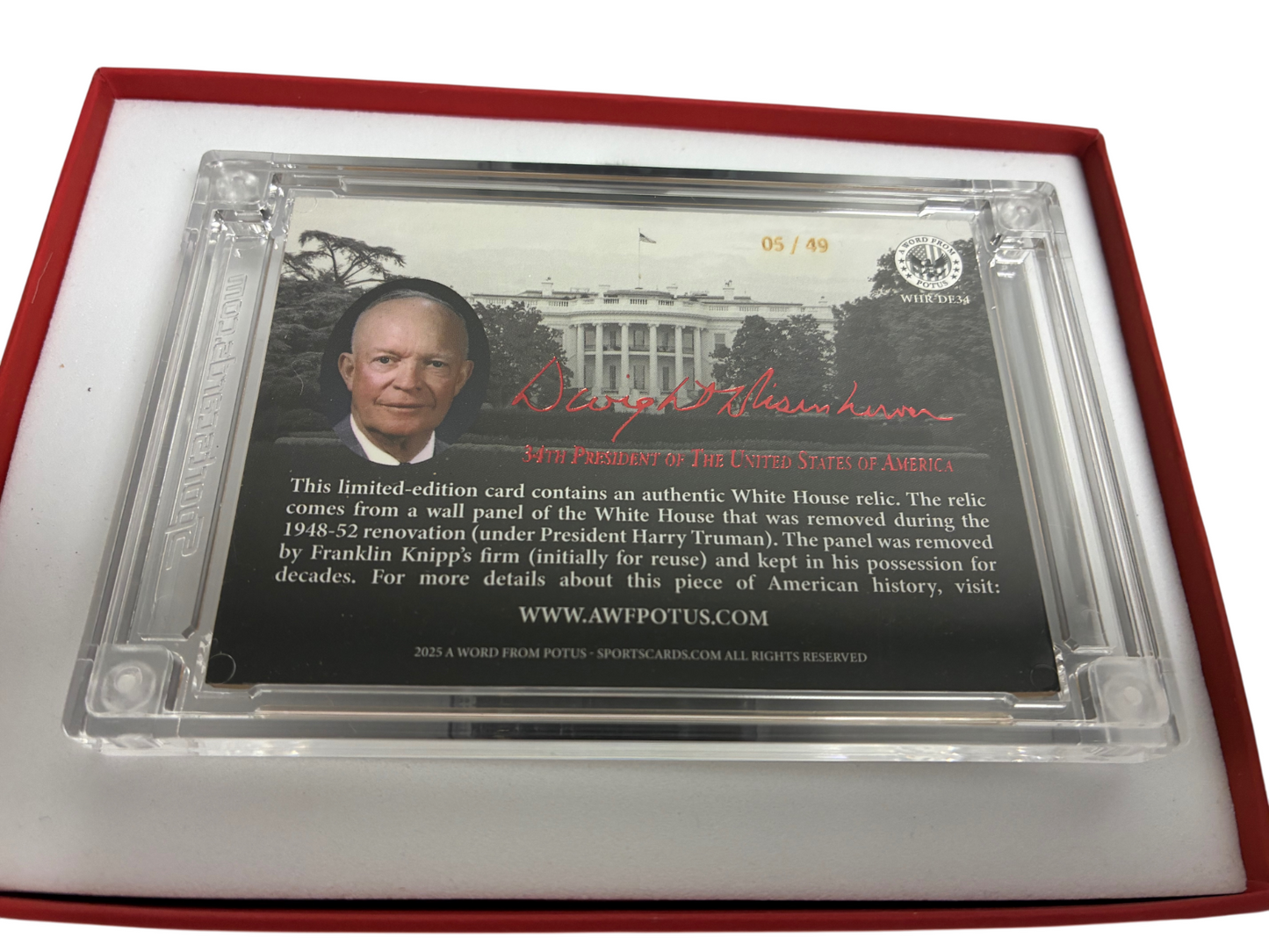 A Word From POTUS Dwight D Eisenhower White House Relic