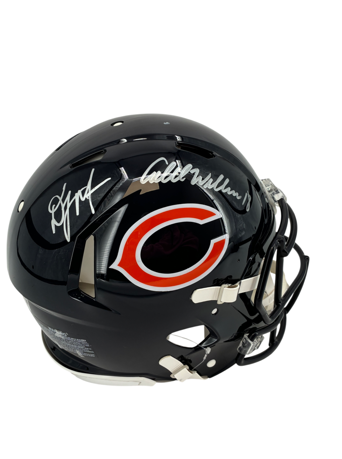 Caleb Williams DJ Moore Signed Autographed Bears Authentic Helmet Fanatics