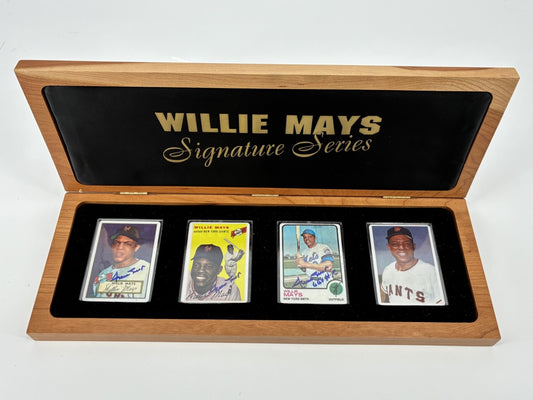Willie Mays Signature Series Porcelain Baseball Cards Autographed