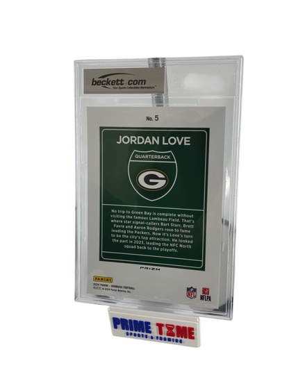 Jordan Love Signed Autographed DonRuss Downtown Oversized Card BAS