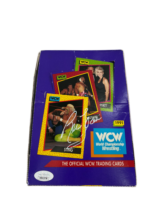 Ric Flair Signed Autographed WCW Trading Card Box JSA COA