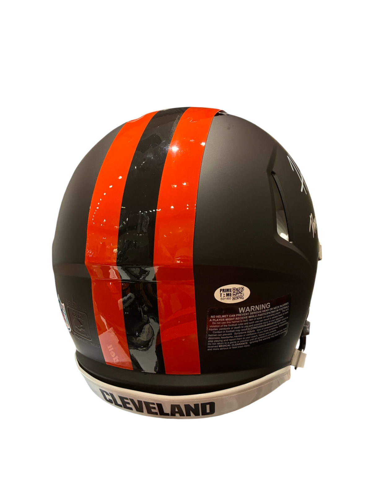 Harold Fannin Jr. Signed Autographed Browns Speed Authentic Helmet Prime Time