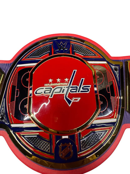 Alexander Ovechkin Signed Autographed NHL WWE Title Belt Capitals Fanatics COA