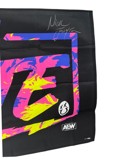 Matthew & Nicholas Jackson Signed Autographed Elite Flag Upper Deck COA