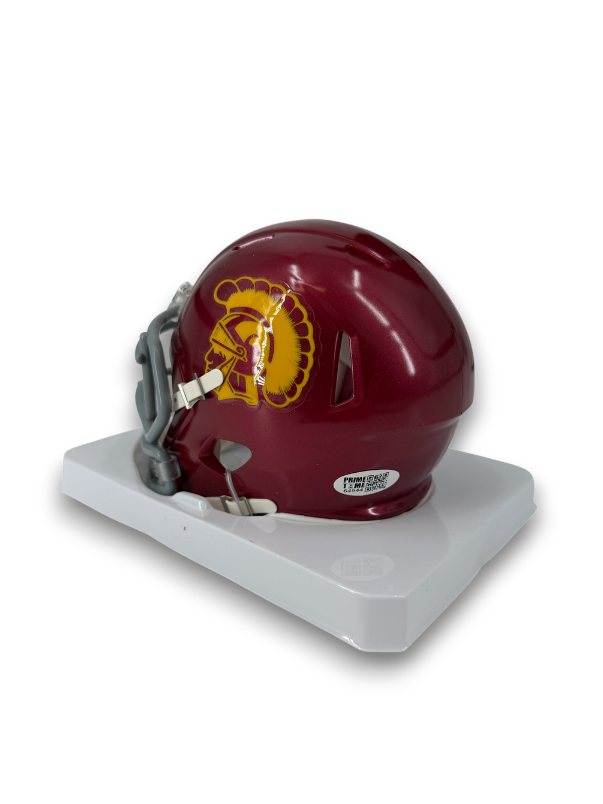 autographed football helmets industry Makai Lemon Signed Autographed Trojans Mini Helmet Prime Time Witness