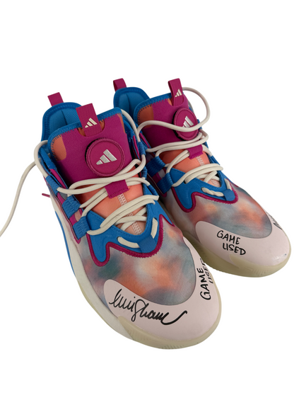 Sophie Cunningham Signed Autographed Game Used Fever Adidas Shoes Prime Time