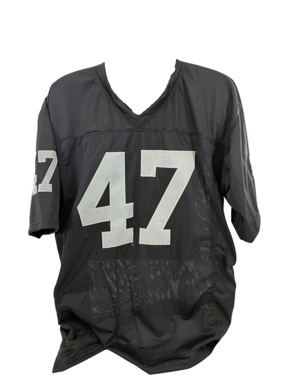 Tyrone Wheatley Signed Autographed Raiders Custom Jersey JSA COA