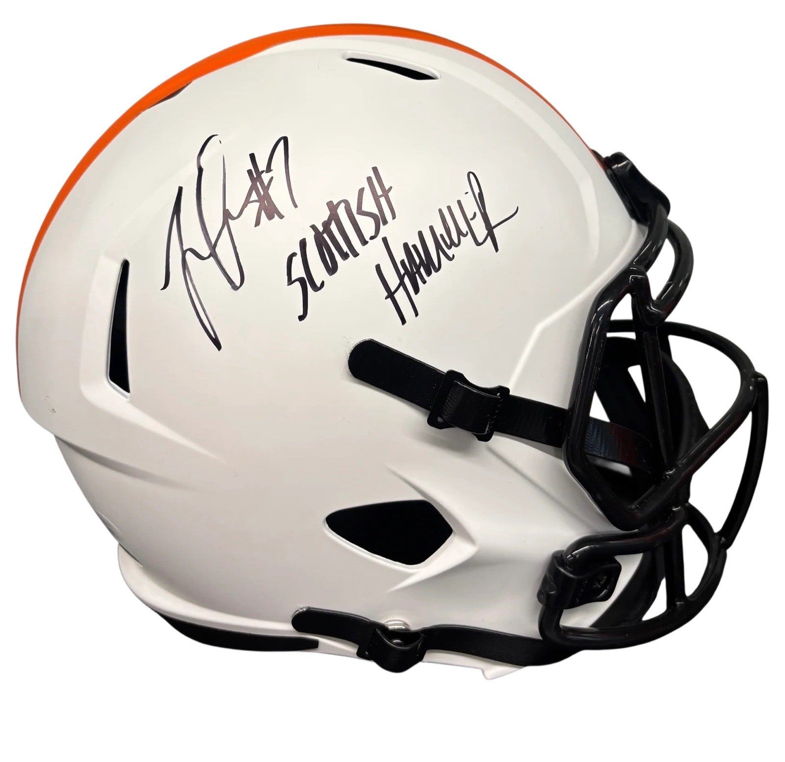 Nick Chubb & Jamie Gillan Signed Browns Full-Size Replica Helmet JSA/BAS COA