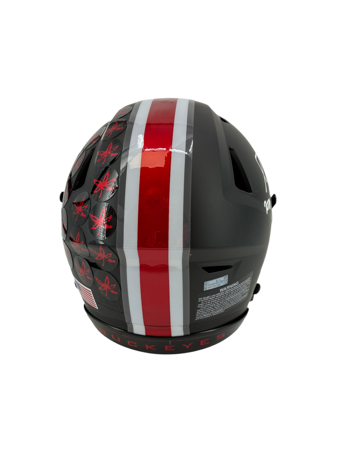 Arvell Reese Signed Autographed Inscribed Buckeyes FS Helmet Prime Time Witness
