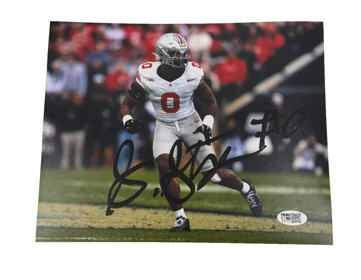 Sonny Styles Signed Autographed Buckeyes 8x10 Photo Prime Time Witness