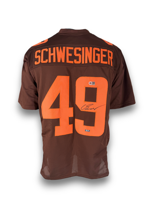 Carson Schwesinger Signed Autographed Browns Custom Jersey Prime Time/SWAU COA