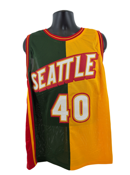 Shawn Kemp Signed Autographed Supersonics Custom Jersey SWAU COA