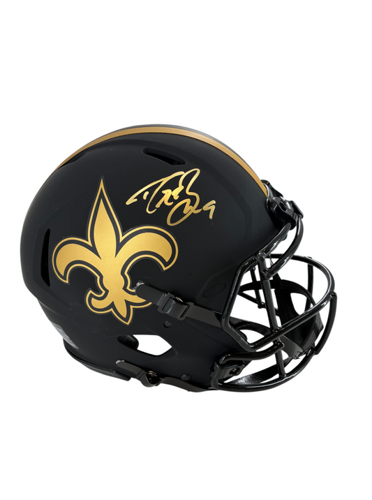 Drew Brees Signed Autographed Saints Full Size Authentic Helmet BAS COA
