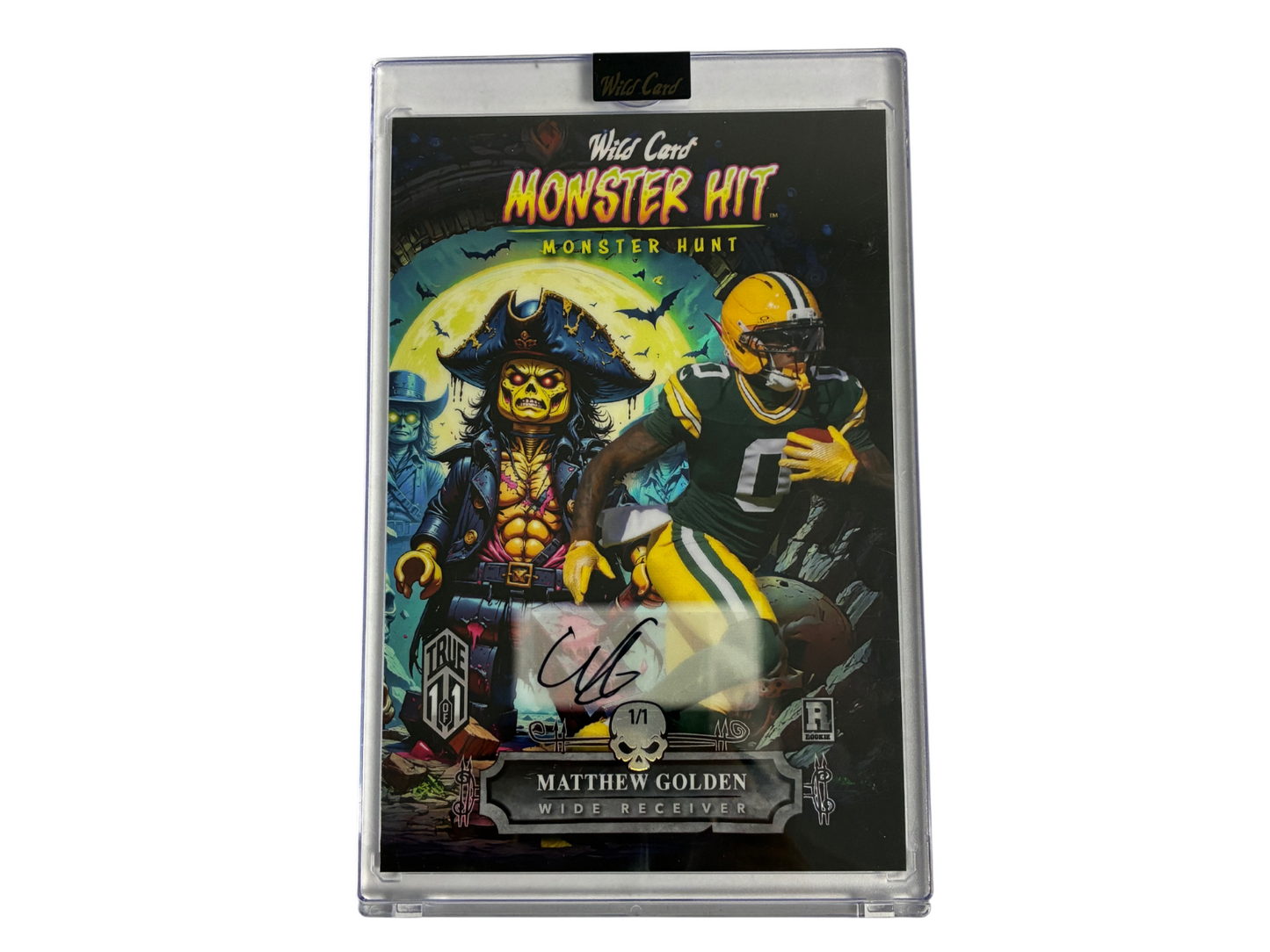 Matthew Golden Packers Wild Card Monster Hunt Monster Hit Oversized Auto 1/1