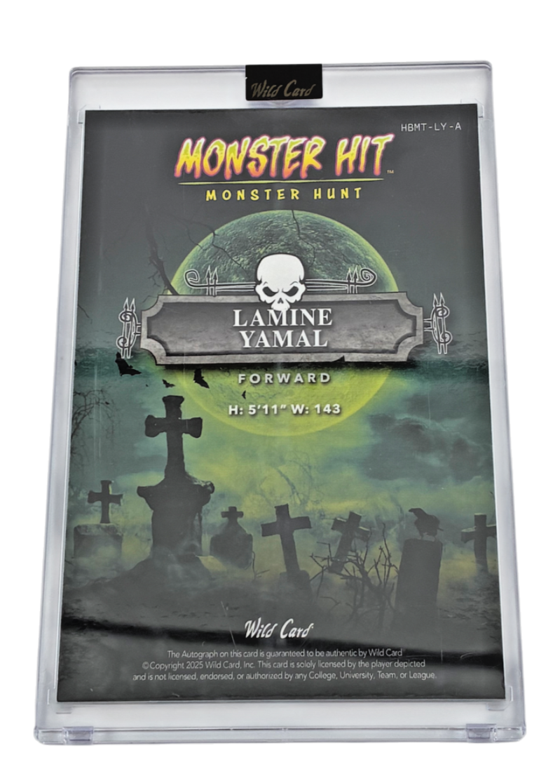 Lamine Yamal Wild Card Monster Hit Monster Hunt 2025 Trading Card 1 of 1