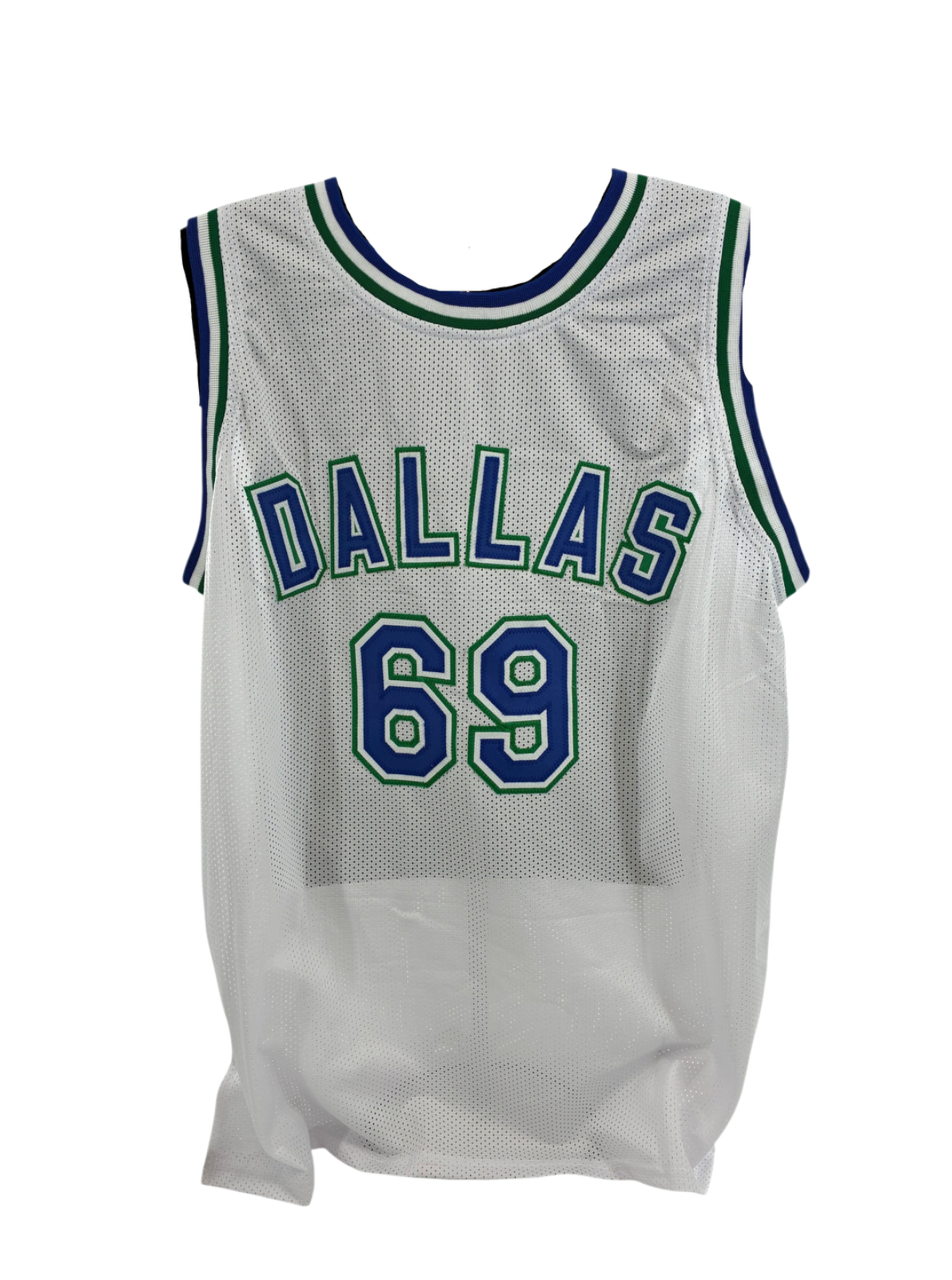 Dennis Rodman Signed Autographed Mavericks Custom Jersey SWAU COA