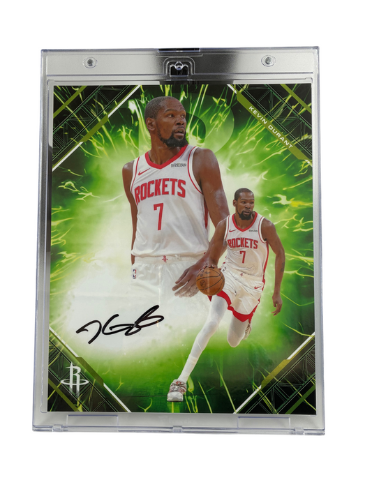 Kevin Durant Signed Autographed Rockets Fanatics Emanate 8x10 77/99
