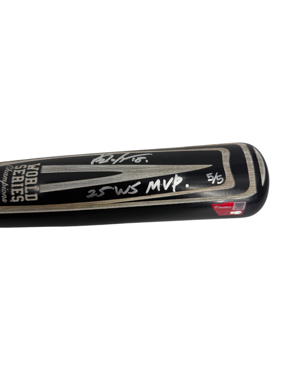 Yoshinobu Yamamoto Signed Autographed Dodgers World Series Bat 5/5 Fanatics MLB
