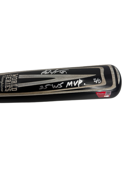 Yoshinobu Yamamoto Signed Autographed Dodgers World Series Bat 5/5 Fanatics MLB