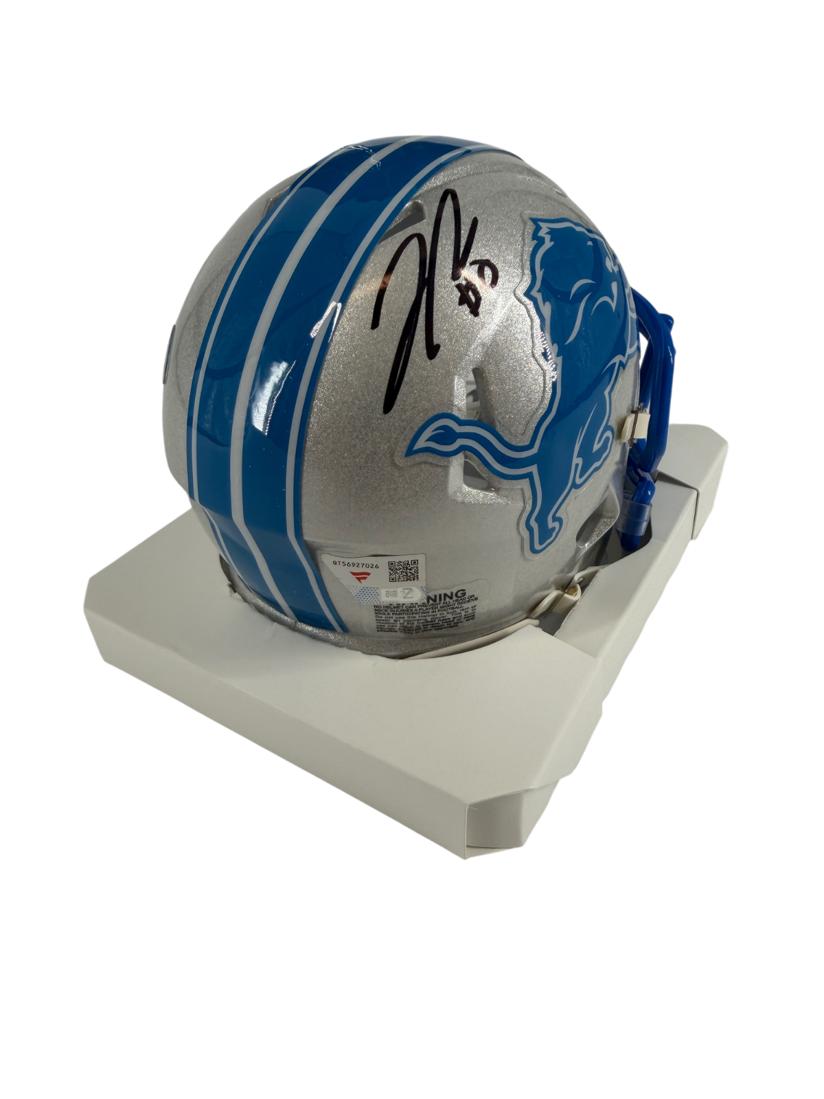 Jahmyr Gibbs Signed Autographed Lions Mini Helmet Fanatics Authentic