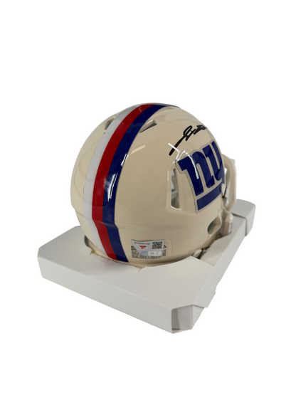 Jaxson Dart Signed Autographed Giants Retro Mini Helmet Fanatics Authentic