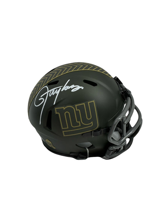 Lawrence Taylor Signed Autographed Giants S2S Mini Helmet SWAU COA