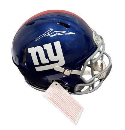 Jaxson Dart Signed Autographed Giants Speed Authentic Helmet Fanatics COA