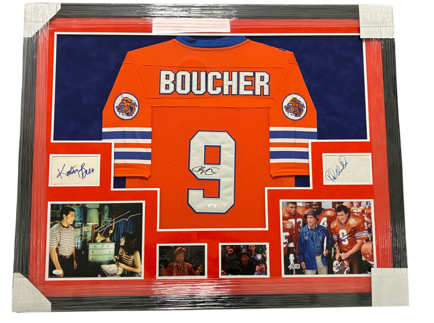 Adam Sandler Signed Autographed Waterboy Boucher Jersey Custom Framed JSA COA