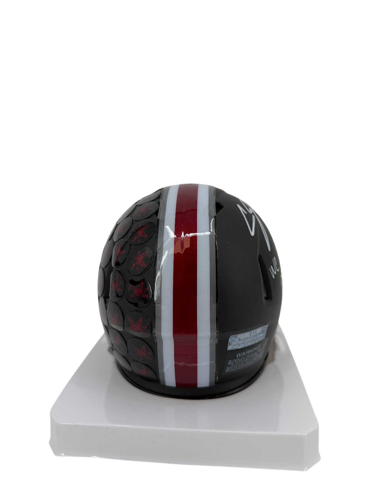 Cardale Jones Signed Autographed Inscribed Mini Helmet Prime Time Witness COA
