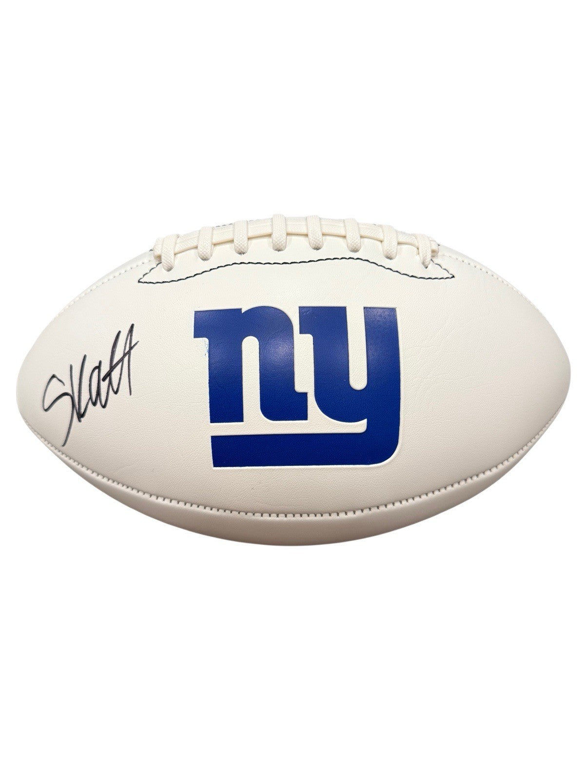 Cam Skattebo Signed Autographed Giants Logo Football Fanatics COA