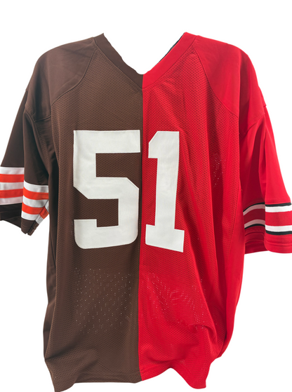 Micheal Hall Jr Signed Autographed Browns Buckeyes Custom Jersey Prime Time COA