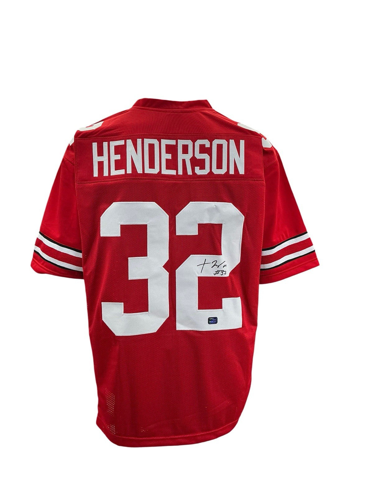 TreVeyon Henderson Signed Autographed Ohio State Buckeyes Custom Jersey PROVA